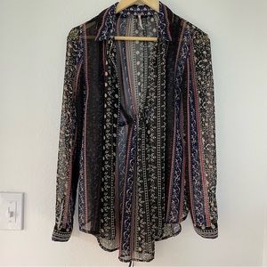 Free People Long Sleeves Boho Small